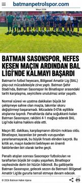 Batman'ın futbol heyecanı, Bölgesel Amatör Lig (BAL) play-out mücadelesiyle zirve yaptı.
