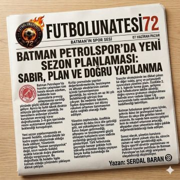 BATMAN PETROLSPOR'DA YENİ SEZON PLANLAMASI