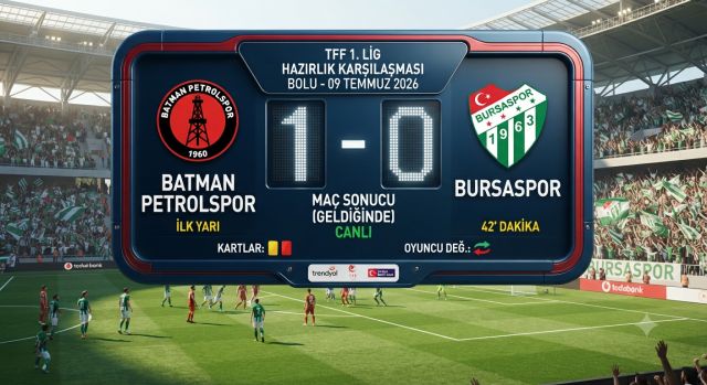Hazırlık Maçında Rakip Bursaspor
