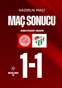 Batman Petrolspor ve Bursaspor Hazırlık Maçında Berabere Kaldı