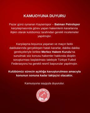 Batman Petrolspor’dan TFF ve MHK’ye Hakem Başvurusu: