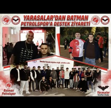 YARASALAR’DAN BATMAN PETROLSPOR’A DESTEK ZİYARETİ