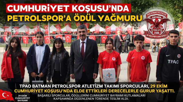 Cumhuriyet Koşusu’nda Petrolspor’a Ödül Yağmuru